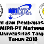 Kumpulan Soal Kn Mipa Pt On Mipa Pt Bidang Matematika Tahun 2006 Sekarang Mathcyber1997