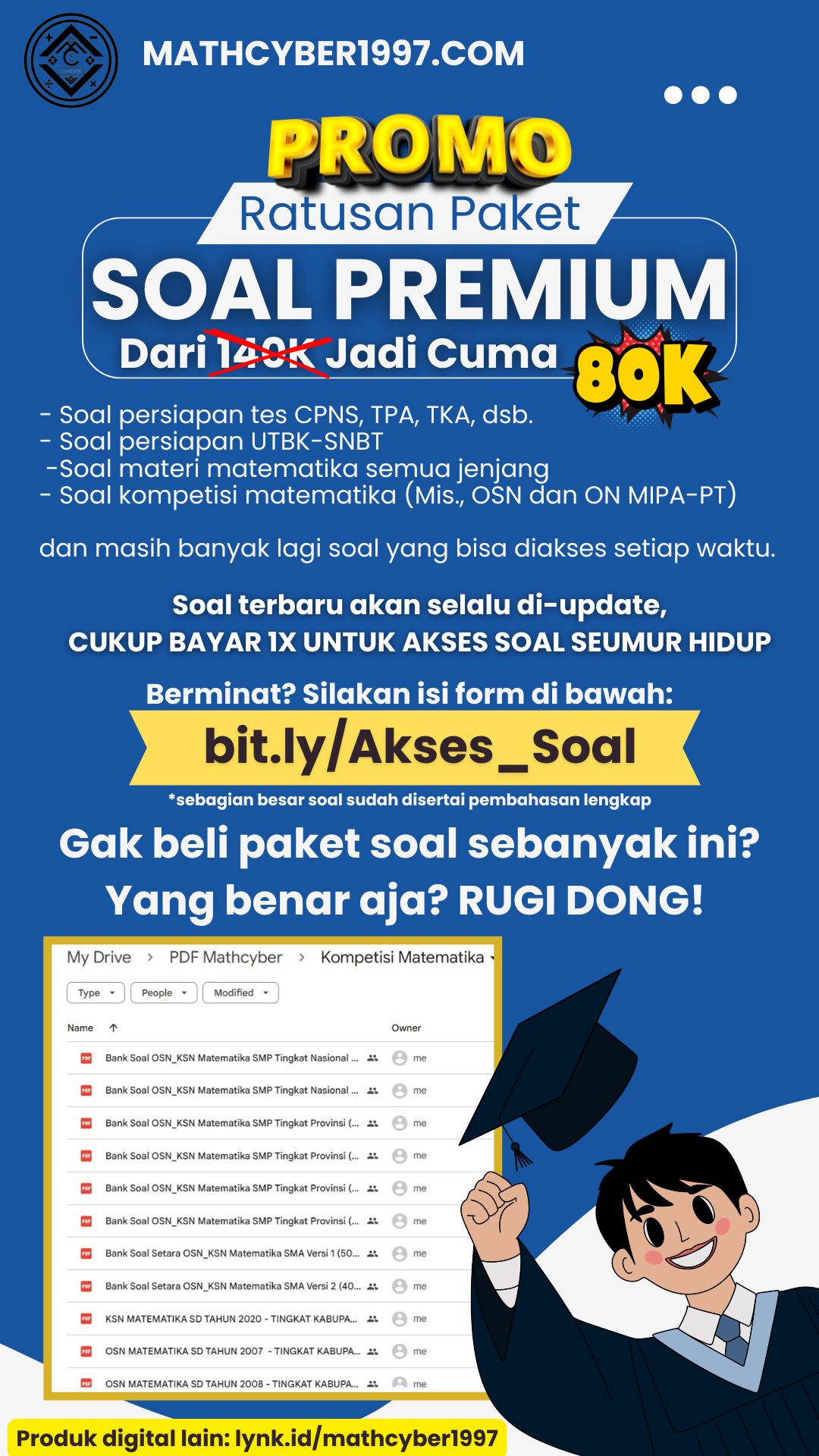 Paket promo soal mathcyber